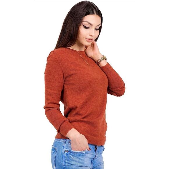 Cashmere Soft Merino Wool Sweater Midweight 250gr Crew Neck L - Picture 2 of 6